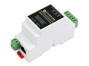 Produktansicht Industrieller Serieller Server, RS485 auf RJ45 Ethernet, TCP/IP auf seriell, Hutschienenmontage, mit POE-Funktion (optional)