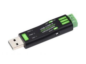 Product view USB to CAN Adapter Model A, STM32 Chip Solution, Multiple Working modes, Multi-system Compatible